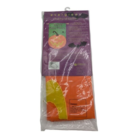 Evergreen Happy Halloween Applique Flag 28" x 44" With Pumpkin & Spider Design - Picture 6 of 6